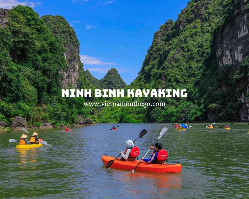 Ninh Binh kayaking tour boat